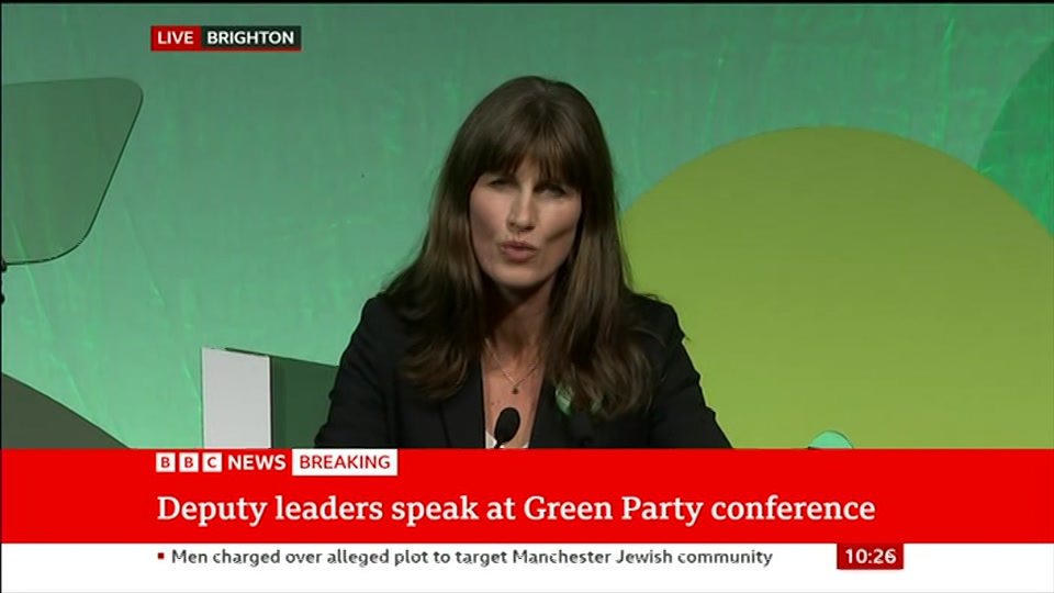 Broadcast still at 26m. BBC News, 3 October 2026.