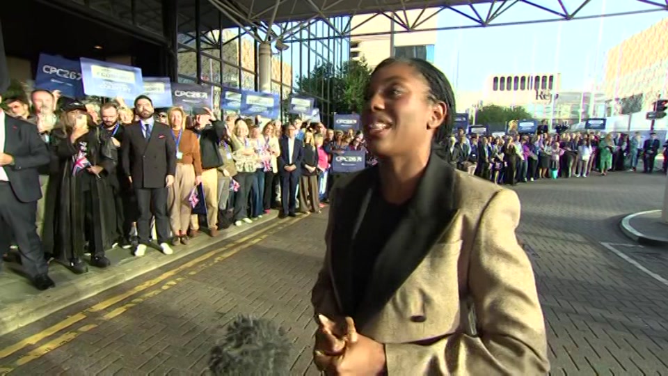Broadcast still at 12m. ITV, ITV Evening News, 3 October 2026.