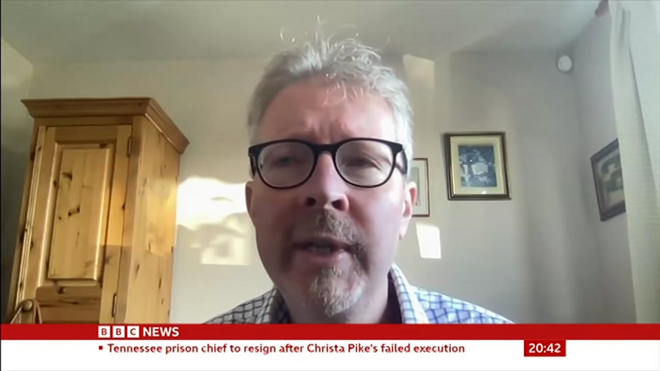 Broadcast still at 12m. BBC News, Newscast, 3 October 2026.