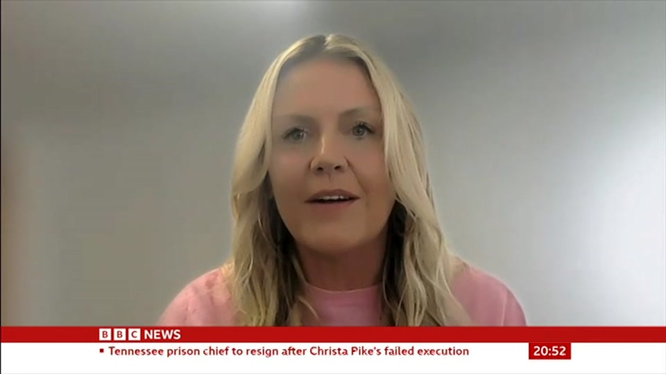 Still from BBC News at 22:00