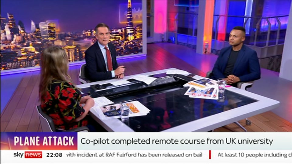 Still from Sky News at 8:00