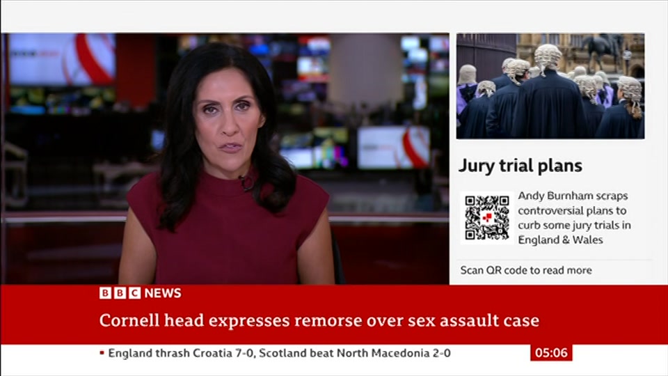 Still from BBC News at 6:00