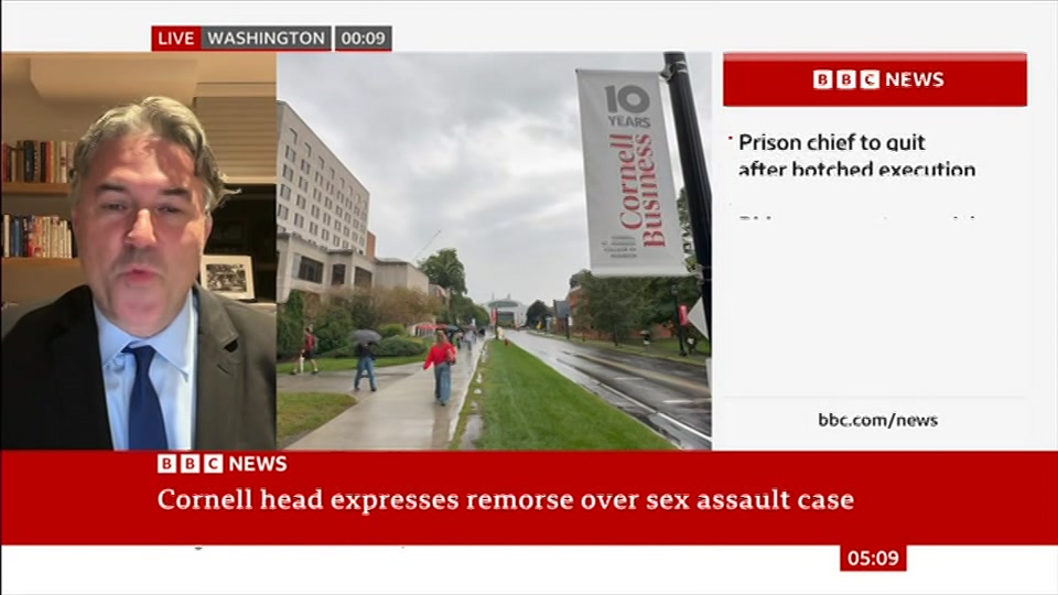 Still from BBC News at 9:00
