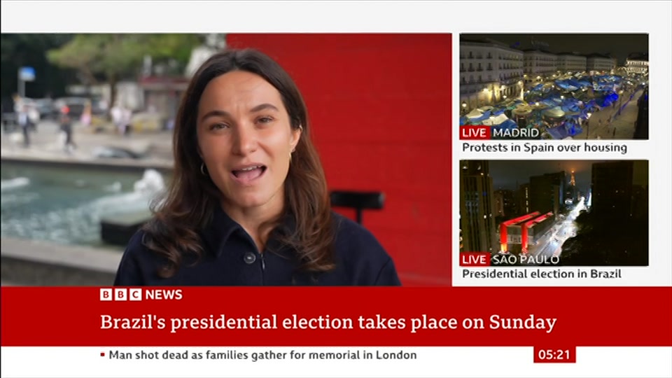 Broadcast still at 21m. BBC News, 4 October 2026.