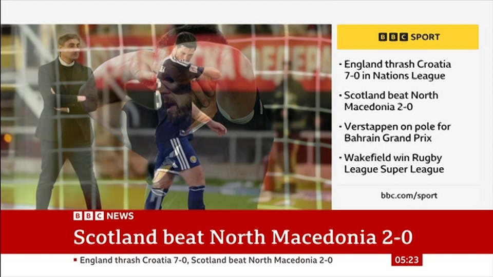 Still from BBC News at 23:00