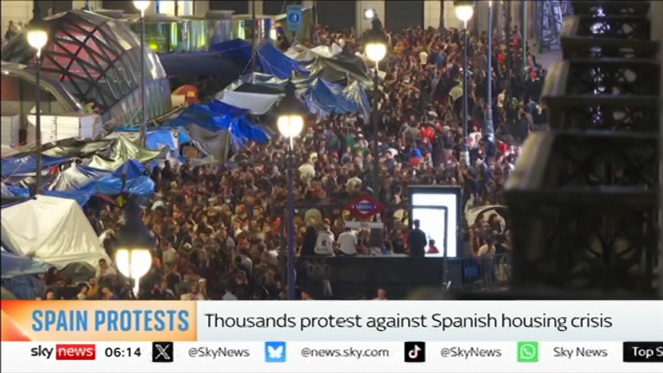 Still from Sky News at 14:30