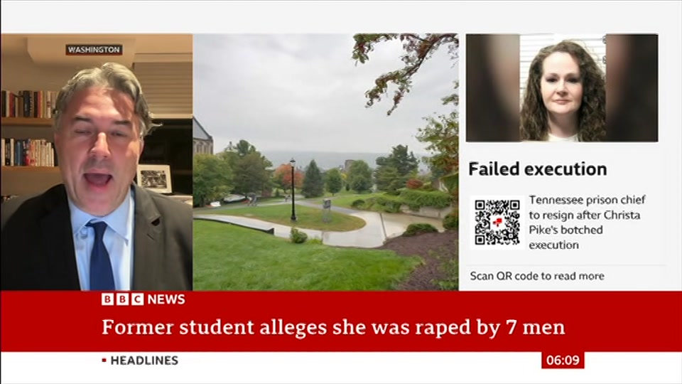 Broadcast still at 9m 30s. BBC News, 4 October 2026.