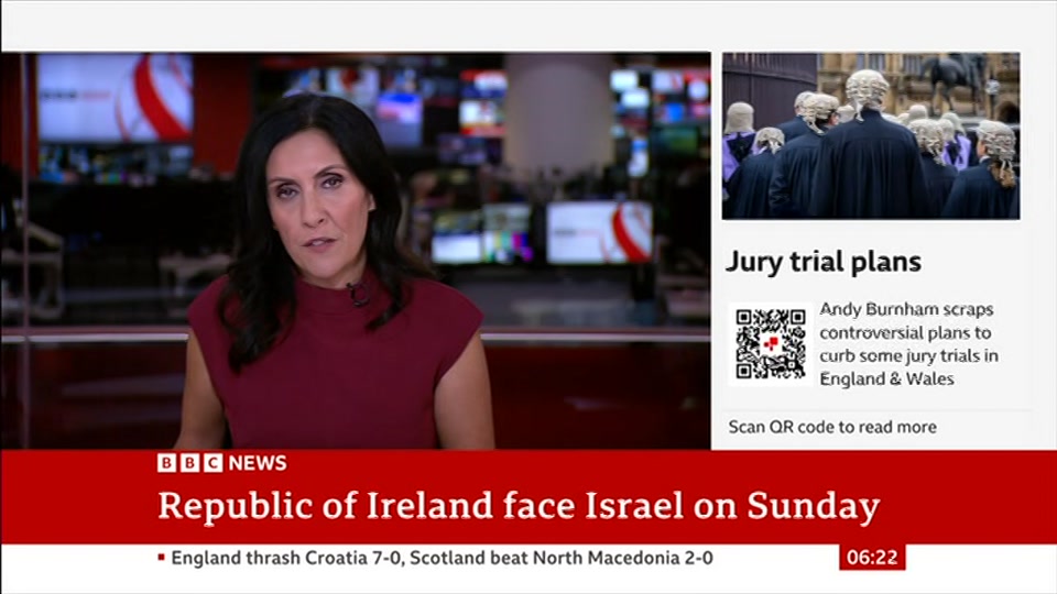 Still from BBC News at 22:00