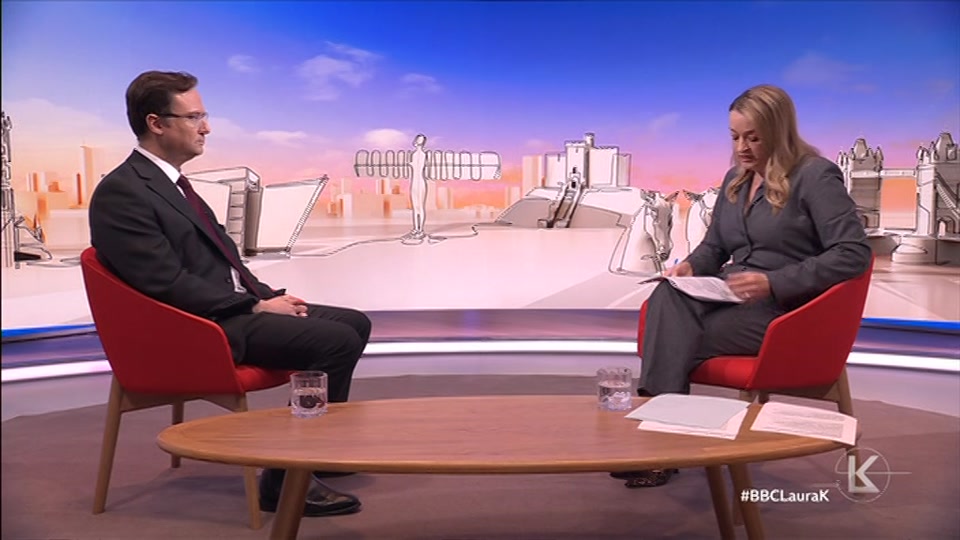 Broadcast still at 38m 30s. BBC One, Sunday with Laura Kuenssberg, 4 October 2026.