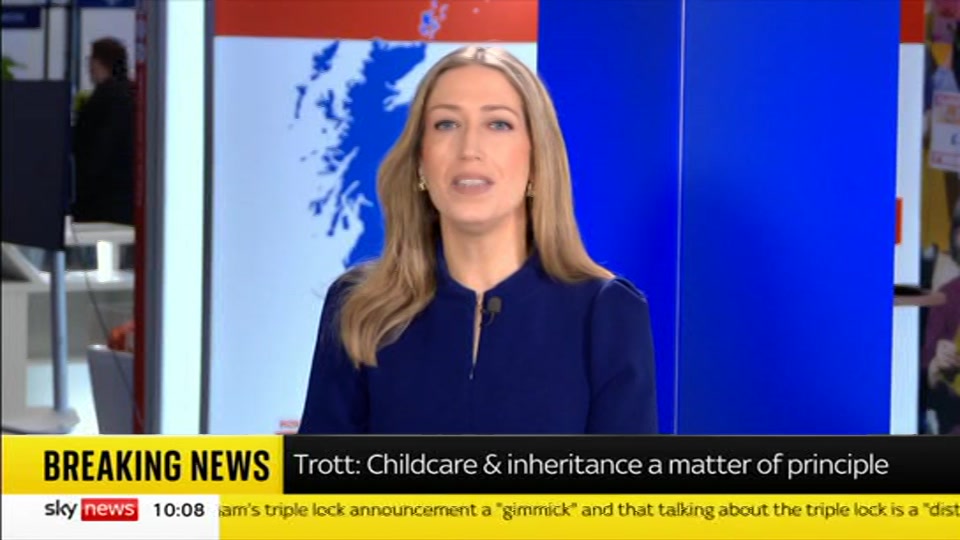 Broadcast still at 8m 30s. Sky News, Sky News Today With Matt Barbet, 4 October 2026.
