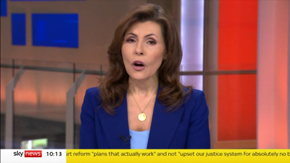 Still from Sky News at 13:30