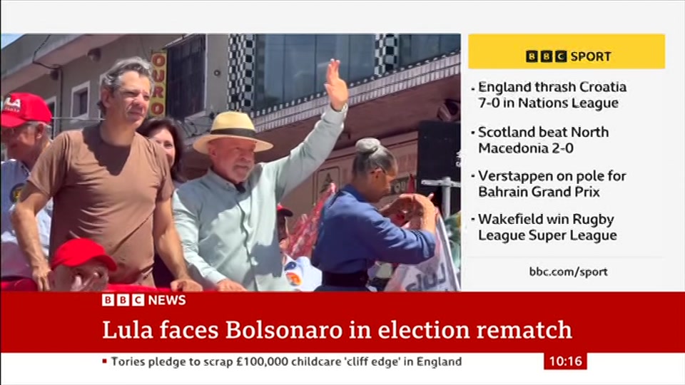 Broadcast still at 16m. BBC News, 4 October 2026.