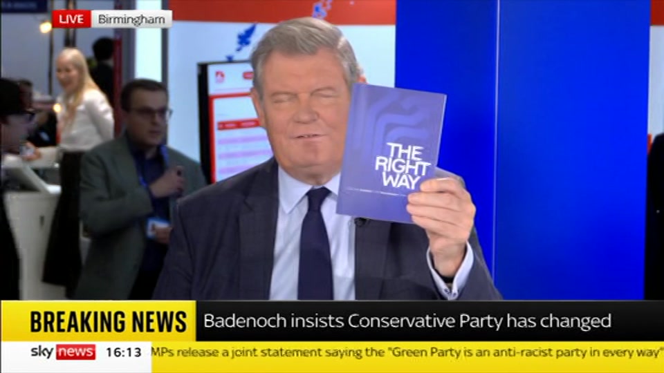 Broadcast still at 13m. Sky News, Sky News Today, 4 October 2026.