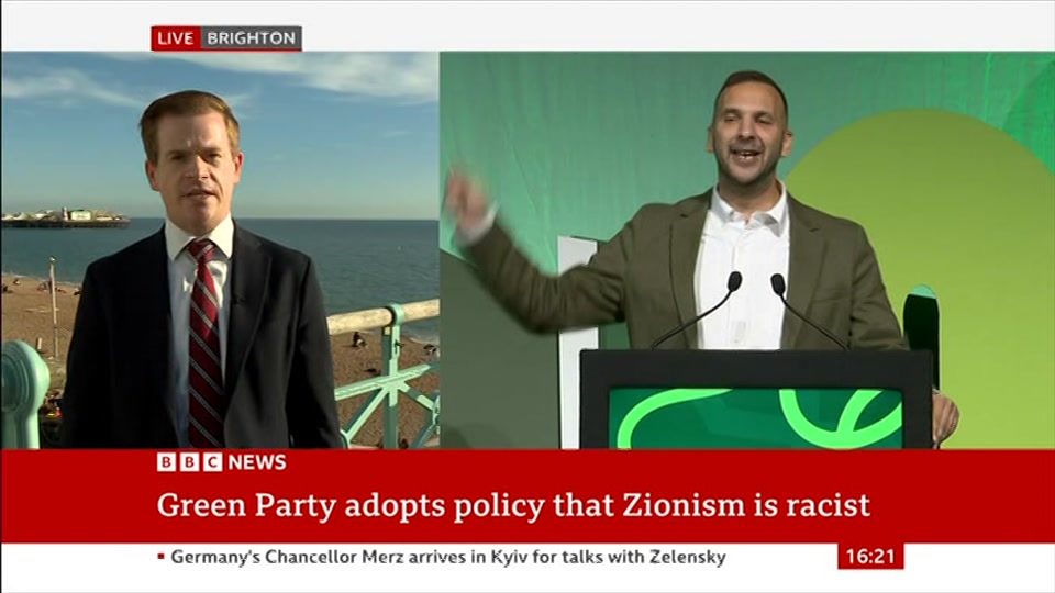Still from BBC News at 21:30