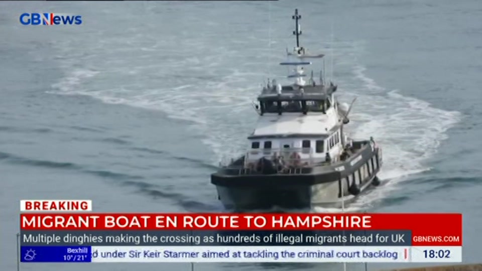 Still from GB News at 2:00