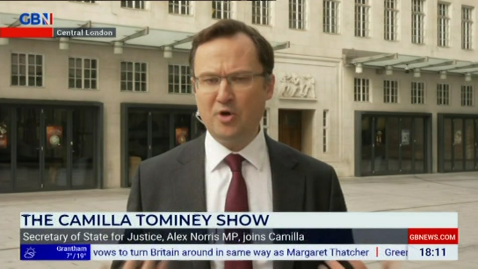 Still from GB News at 11:00