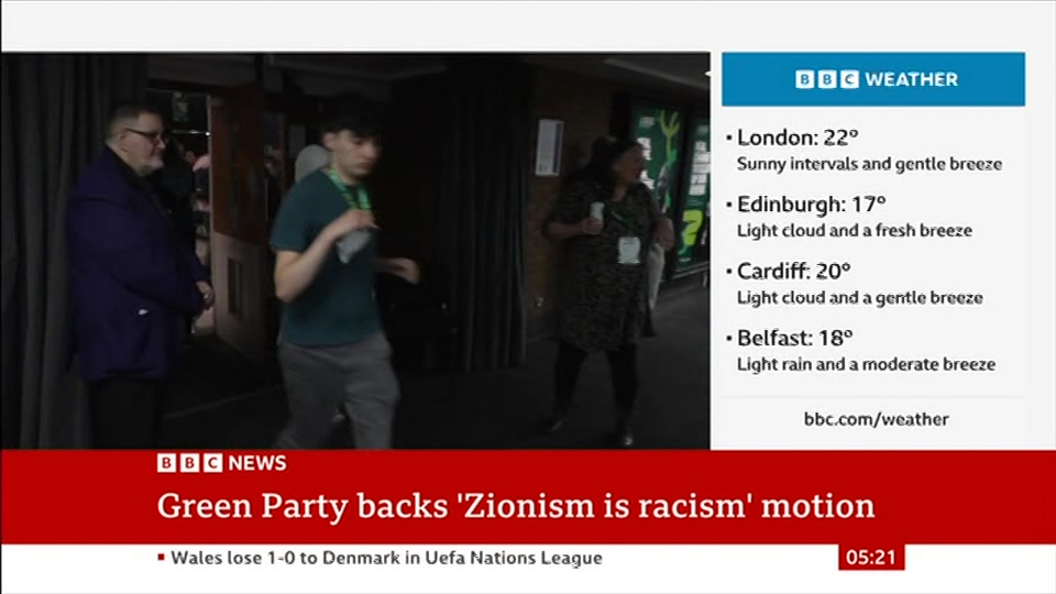 Still from BBC News at 21:00