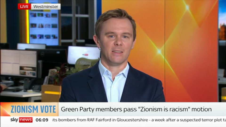 Still from Sky News at 9:00