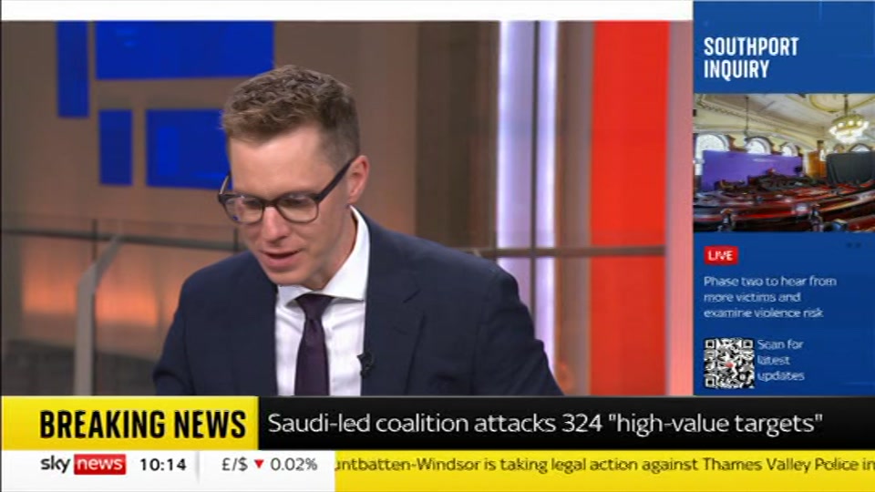 Still from Sky News at 14:30