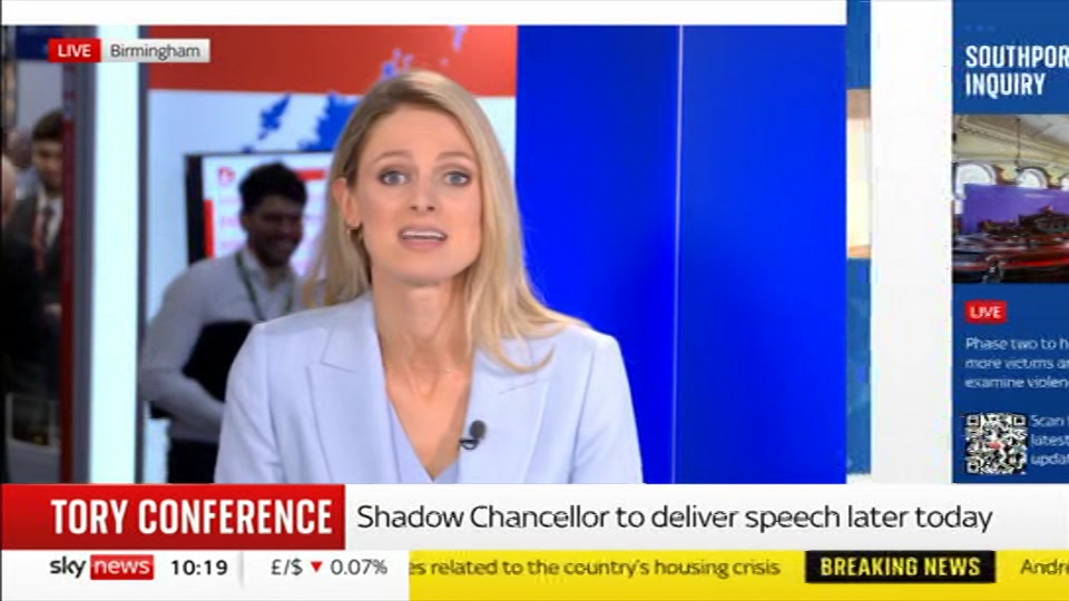 Still from Sky News at 19:00