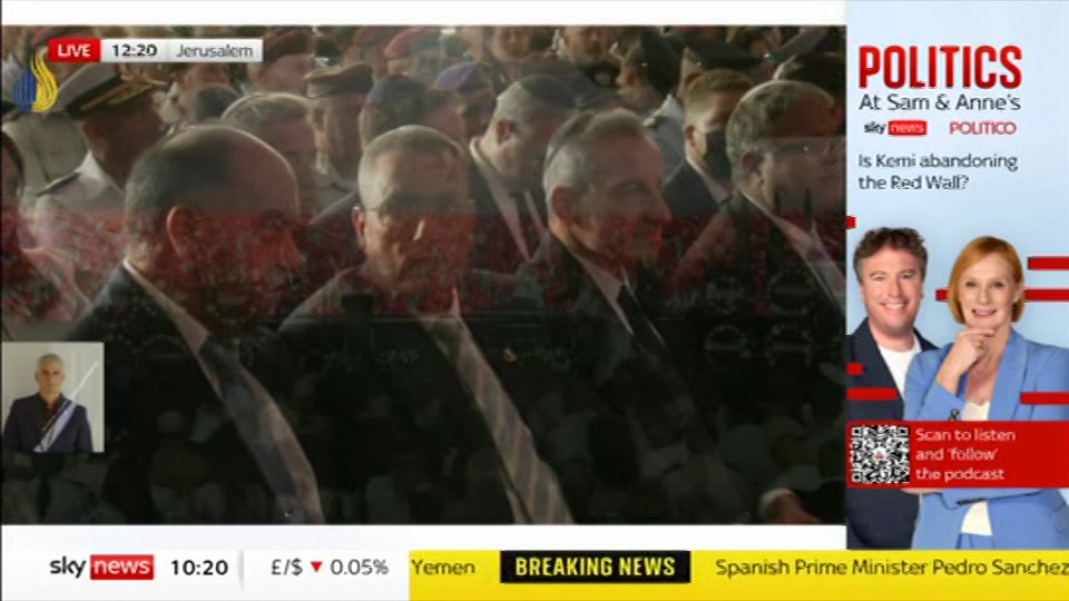 Still from Sky News at 20:30