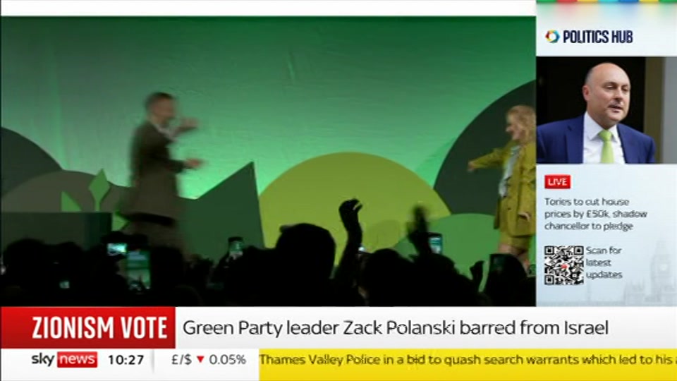 Broadcast still at 27m 30s. Sky News, Sky News Today with Gareth Barlow, 5 October 2026.