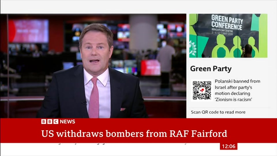 Broadcast still at 6m 30s. BBC News, BBC News Now, 5 October 2026.