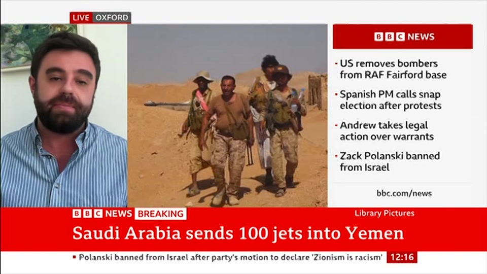 Still from BBC News at 16:30