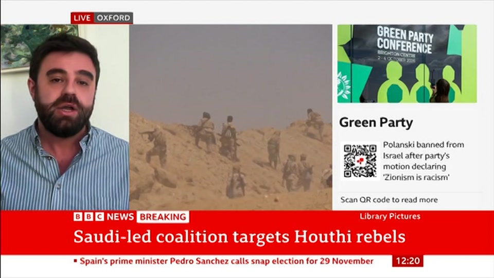 Still from BBC News at 20:30