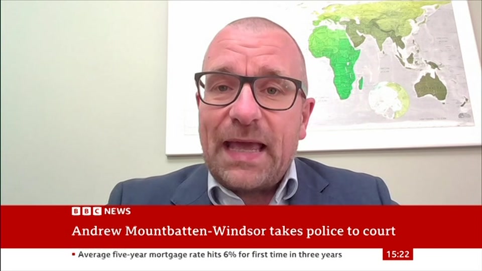 Broadcast still at 22m. BBC News, Verified Live, 5 October 2026.