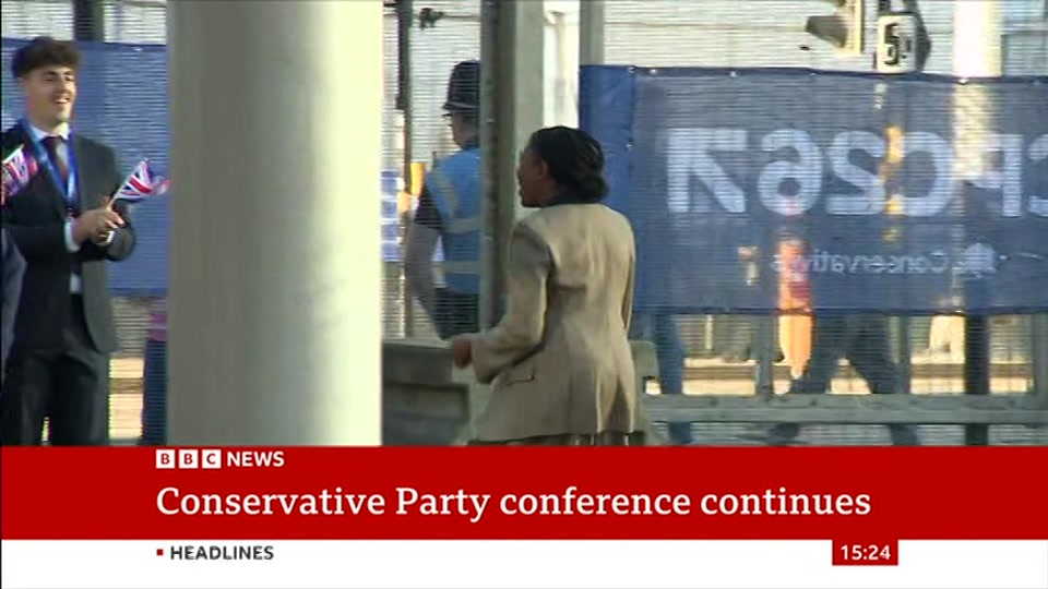 Broadcast still at 24m 30s. BBC News, Verified Live, 5 October 2026.