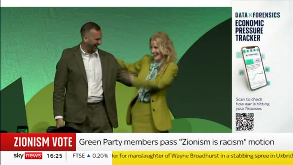 Broadcast still at 25m 30s. Sky News, Sky News Today with Jayne Secker, 5 October 2026.