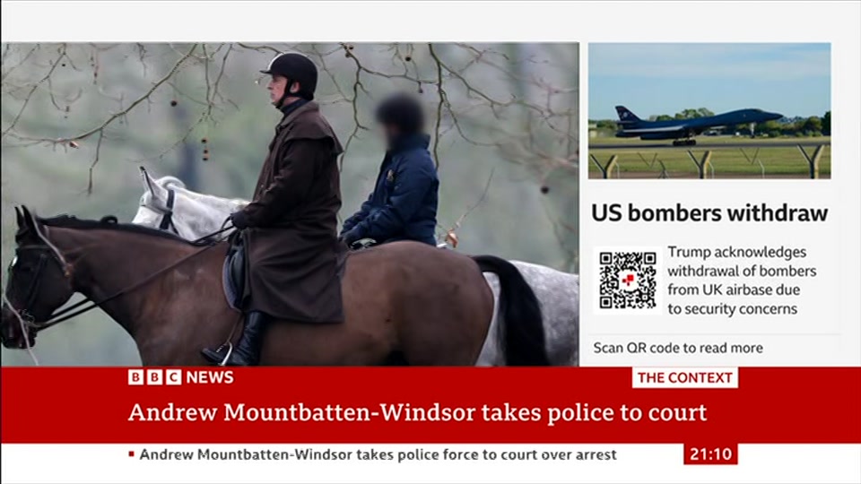 Broadcast still at 10m 30s. BBC News, The Context, 5 October 2026.