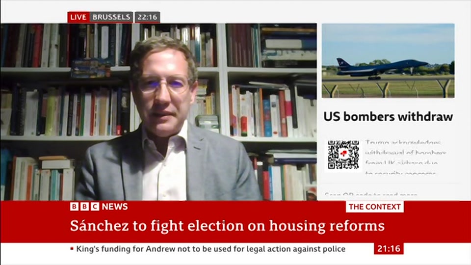 Broadcast still at 16m 30s. BBC News, The Context, 5 October 2026.