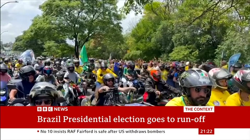 Broadcast still at 22m. BBC News, The Context, 5 October 2026.