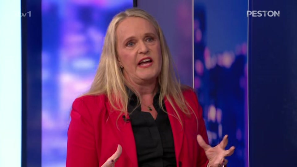 Broadcast still at 23m. ITV, New: Peston, 5 October 2026.
