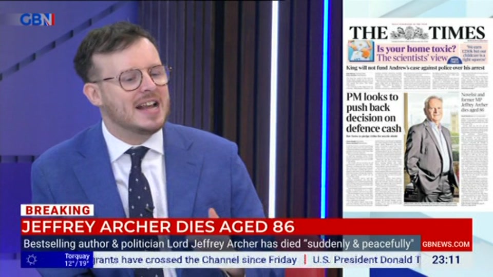 Still from GB News at 11:30