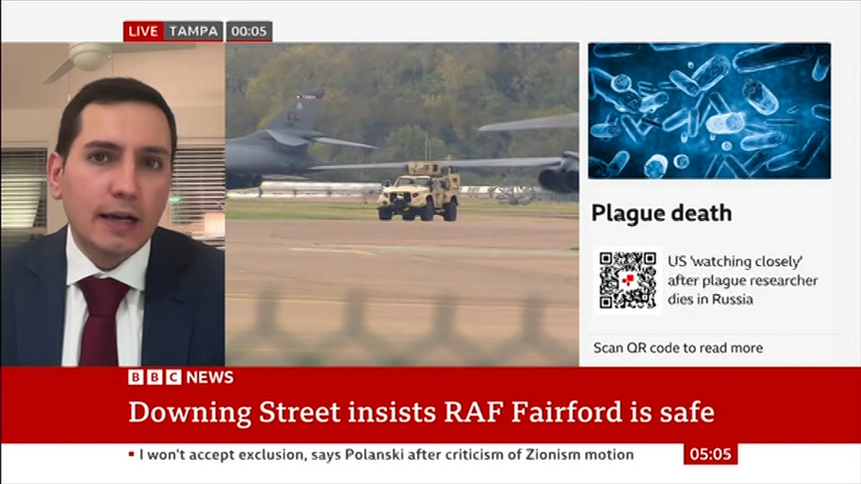 Still from BBC News at 5:00