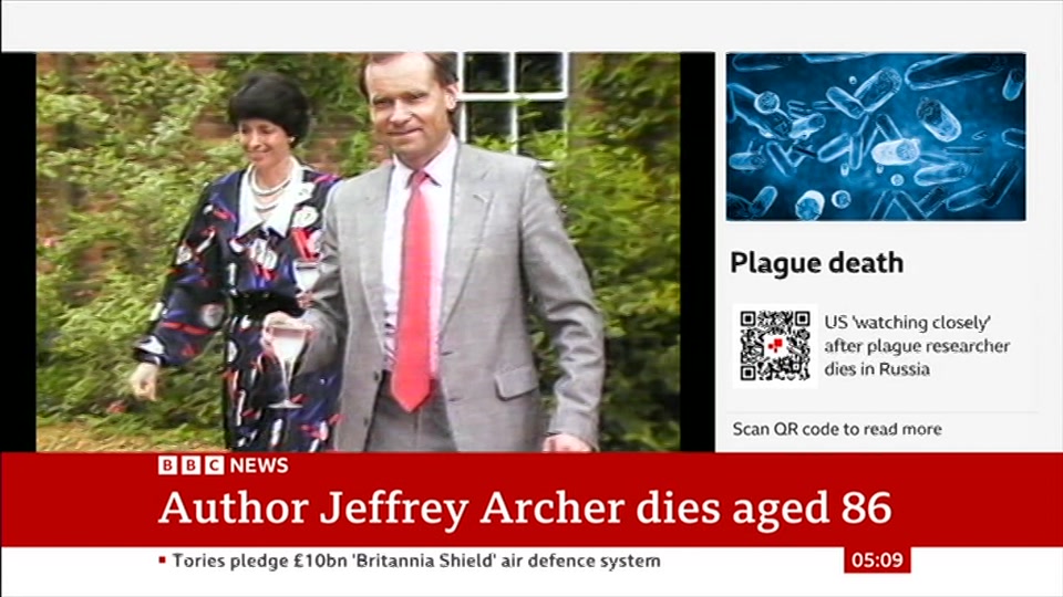 Broadcast still at 9m. BBC News, 6 October 2026.