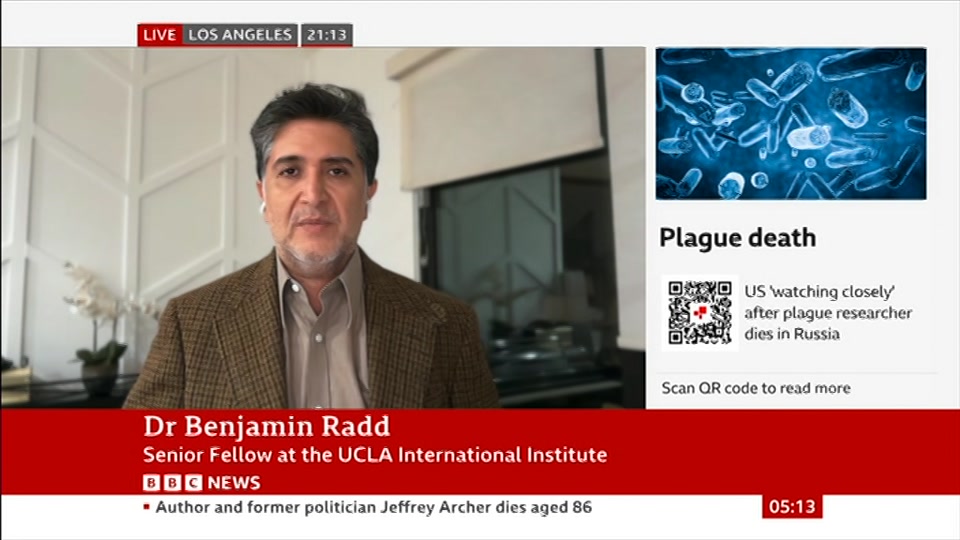 Broadcast still at 13m. BBC News, 6 October 2026.