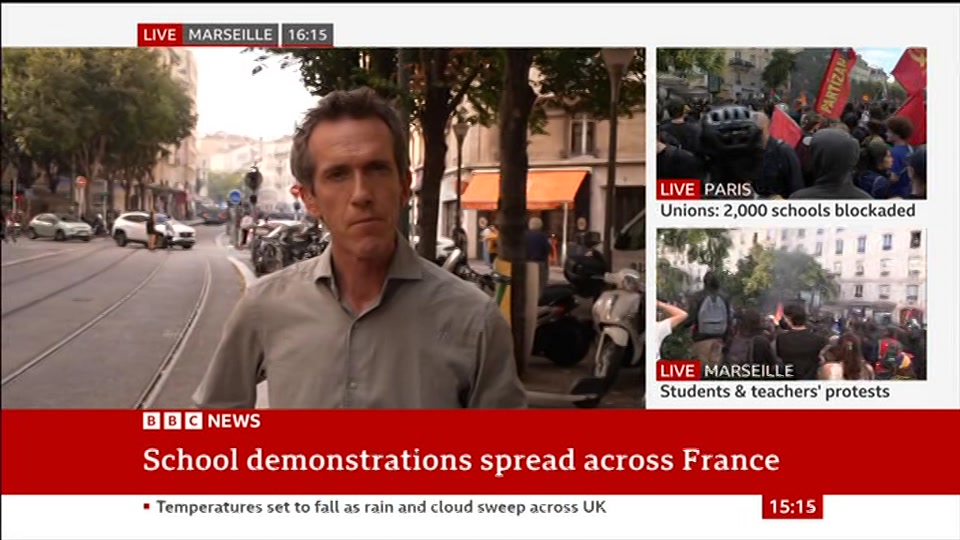 Broadcast still at 15m. BBC News, Verified Live, 6 October 2026.