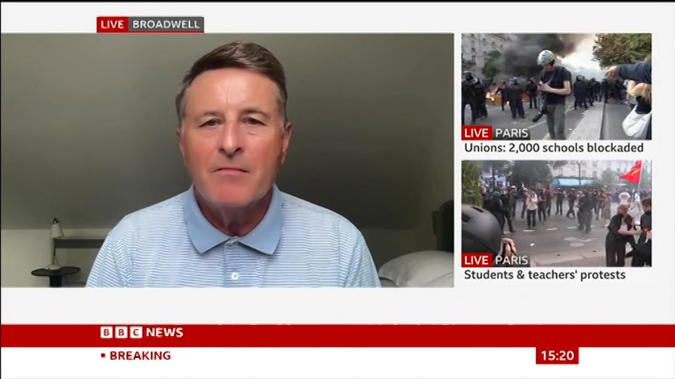 Broadcast still at 20m 30s. BBC News, Verified Live, 6 October 2026.