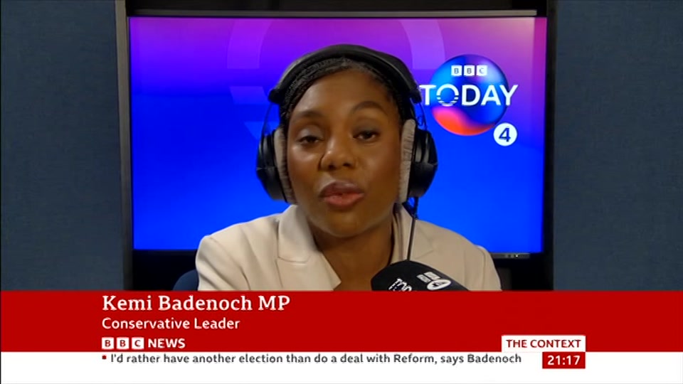 Still from BBC News at 17:00