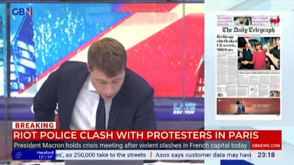 Still from GB News at 18:30