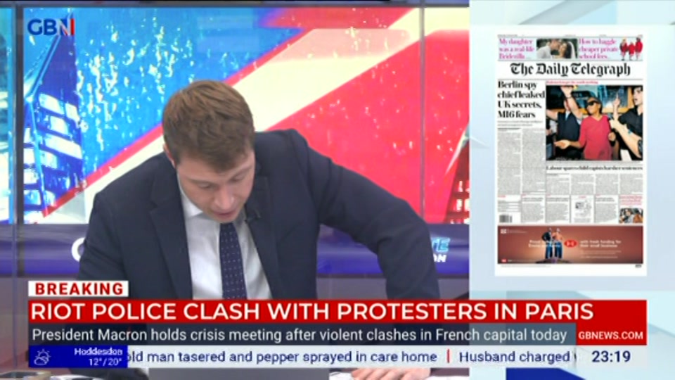 Still from GB News at 19:00