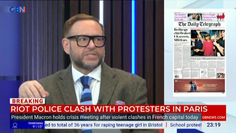 Still from GB News at 19:30