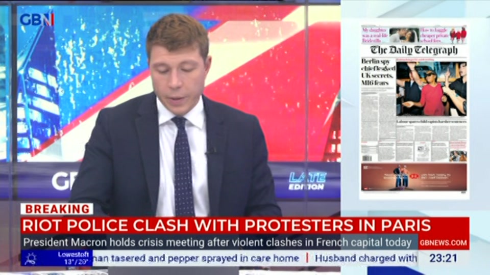 Still from GB News at 21:30