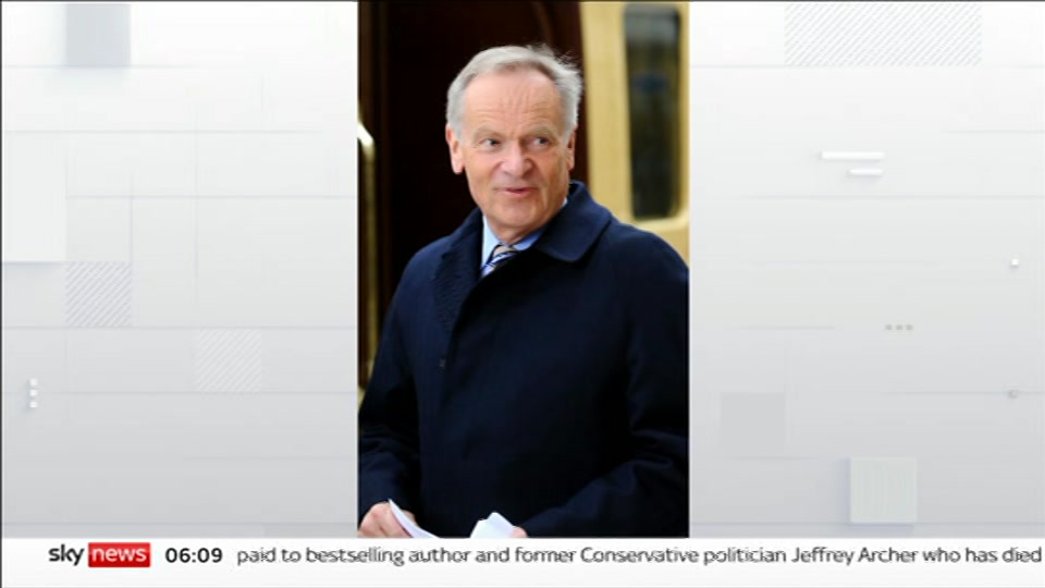 Still from Sky News at 9:00