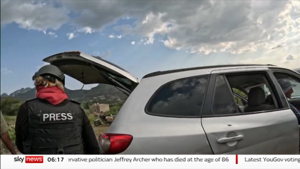 Still from Sky News at 17:00
