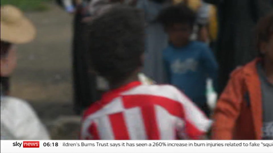 Still from Sky News at 18:00
